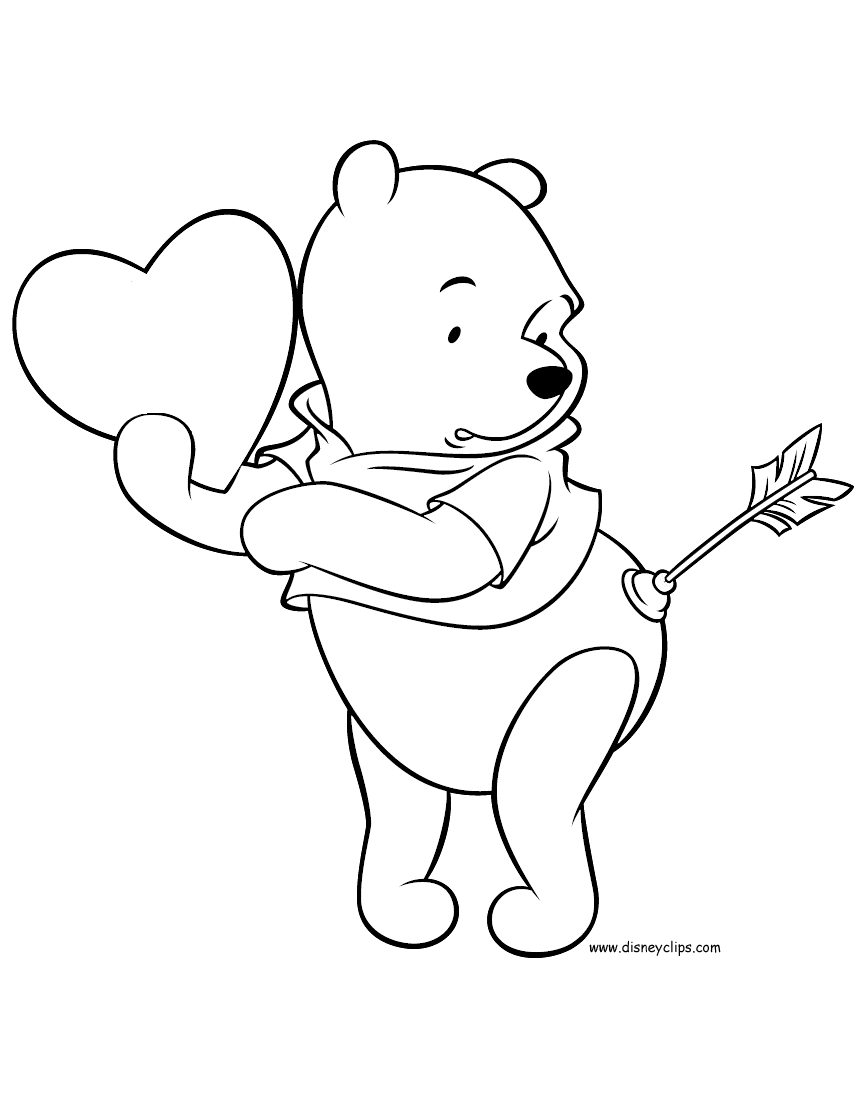 coloring pages valentines disney valentine39s day coloring pages disneyclipscom coloring pages valentines 