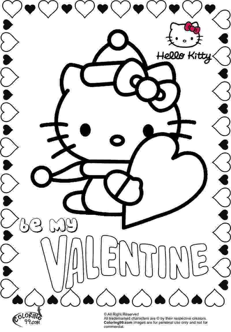 coloring pages valentines hello kitty valentine coloring pages team colors valentines pages coloring 