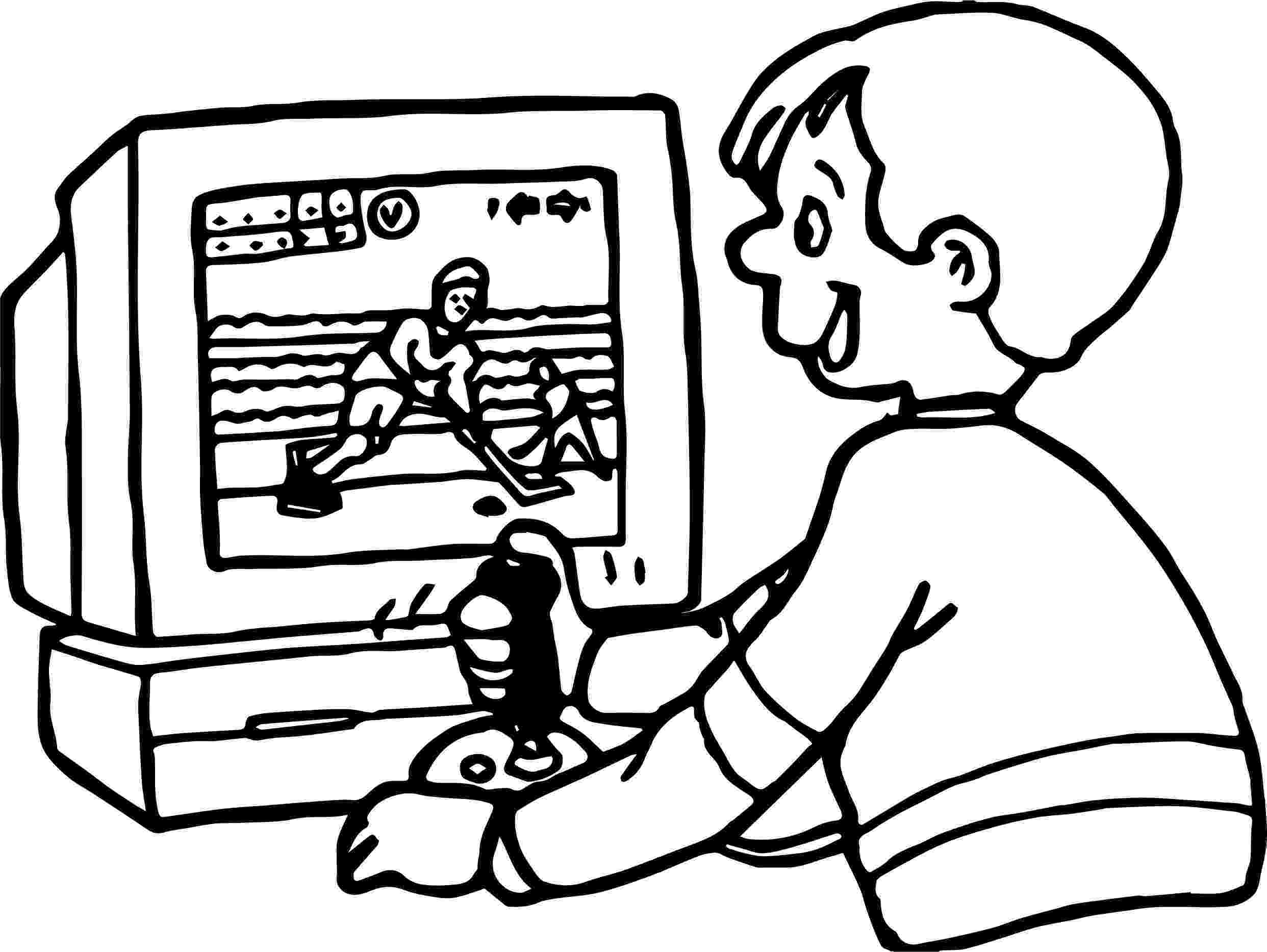 coloring picture games boy playing computer games hockey coloring page picture games coloring 