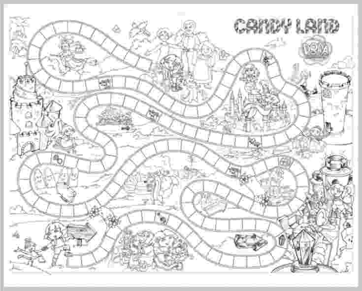 coloring picture games candyland board game coloring page for children fun coloring picture games 
