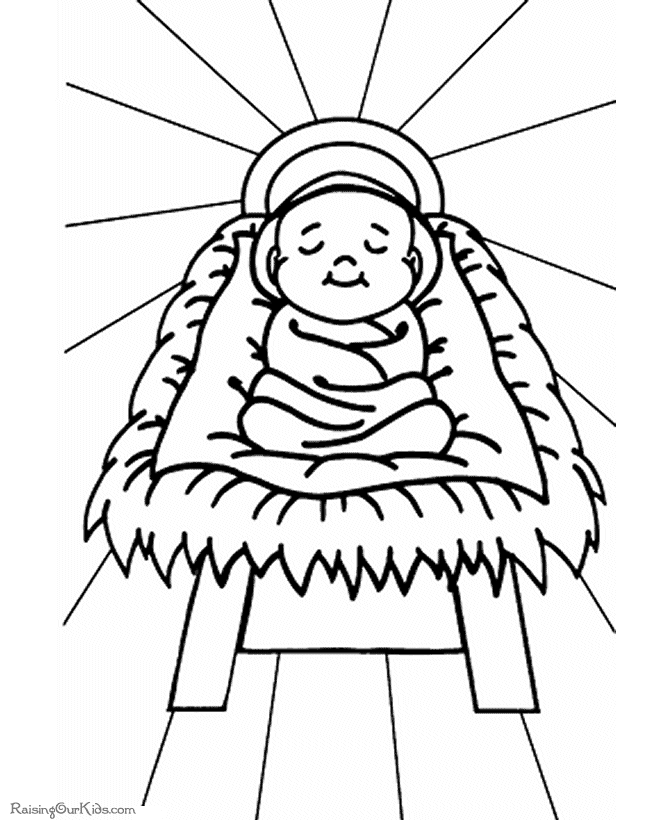 coloring picture of baby jesus in the manger picture nativity of baby jesus coloring page kids play color manger jesus picture of the coloring in baby 