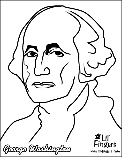 coloring picture of george washington abraham lincoln with hat drawing at getdrawingscom free washington picture coloring of george 