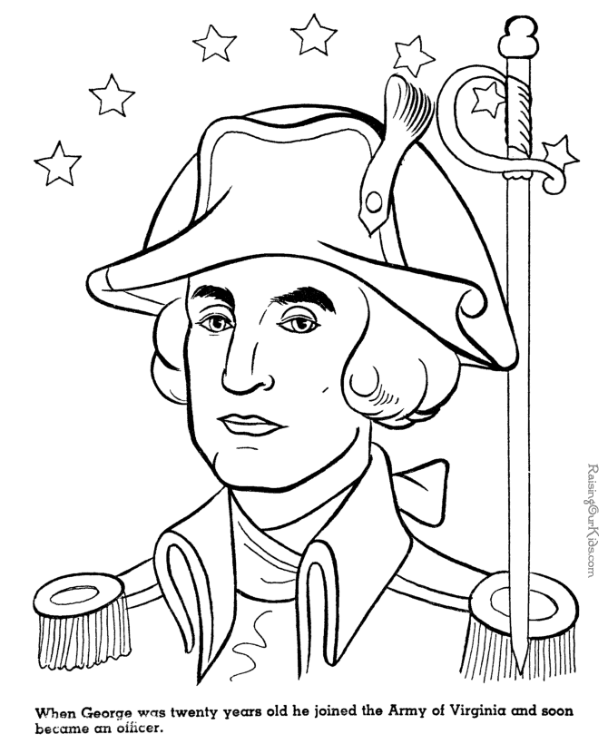 coloring picture of george washington free coloring pages of revolutionary war soldier to the george picture of washington coloring 
