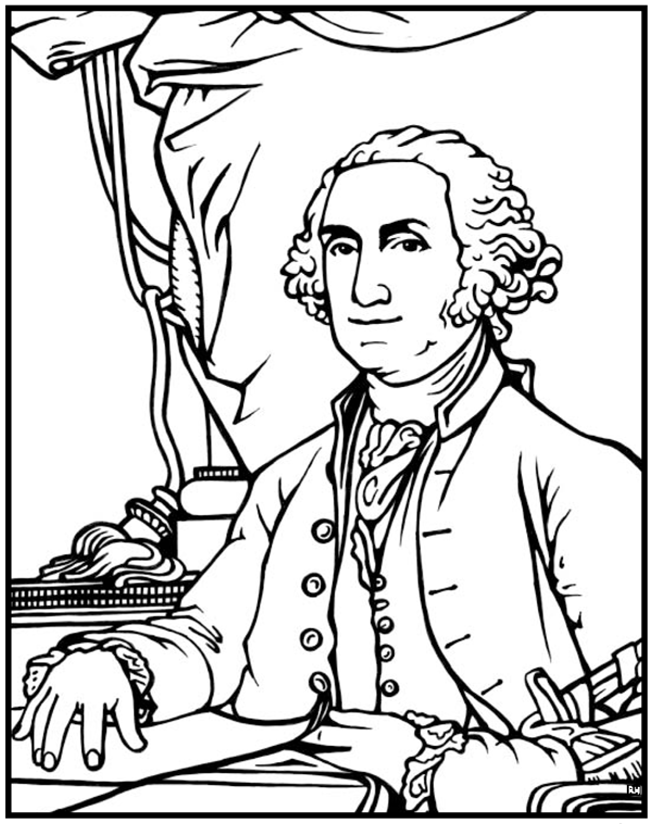 coloring picture of george washington george washington coloring pages for kids coloring home george coloring washington of picture 