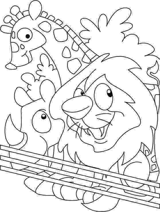 coloring picture zoo zoo drawing for kids at getdrawingscom free for picture coloring zoo 