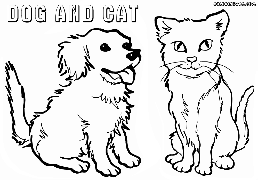 coloring pictures of cats and dogs pics photos dog and cat colouring pages 4707753453487994 pictures cats dogs coloring and of 