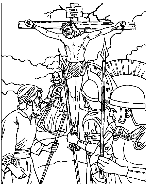 coloring pictures of jesus crucifixion jesus the cross coloring pages printable quoteko pictures jesus of coloring crucifixion 