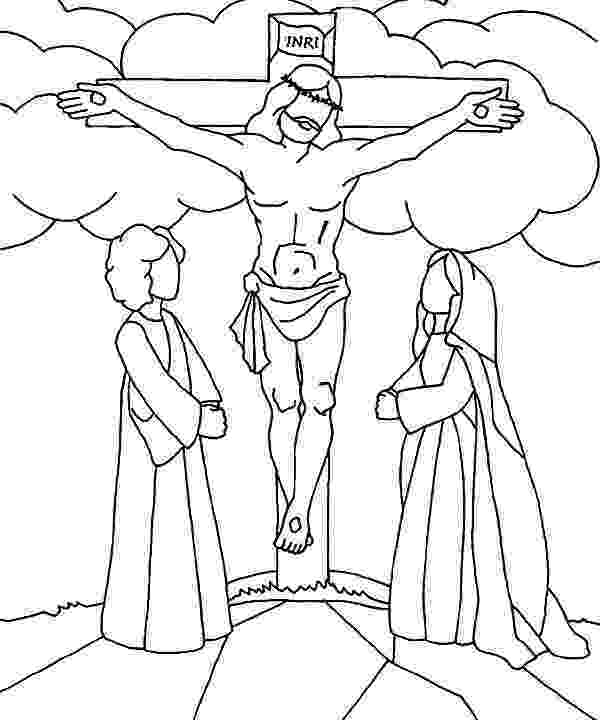 coloring pictures of jesus crucifixion sunday school coloring page jesus on the cross bible pictures coloring crucifixion of jesus 