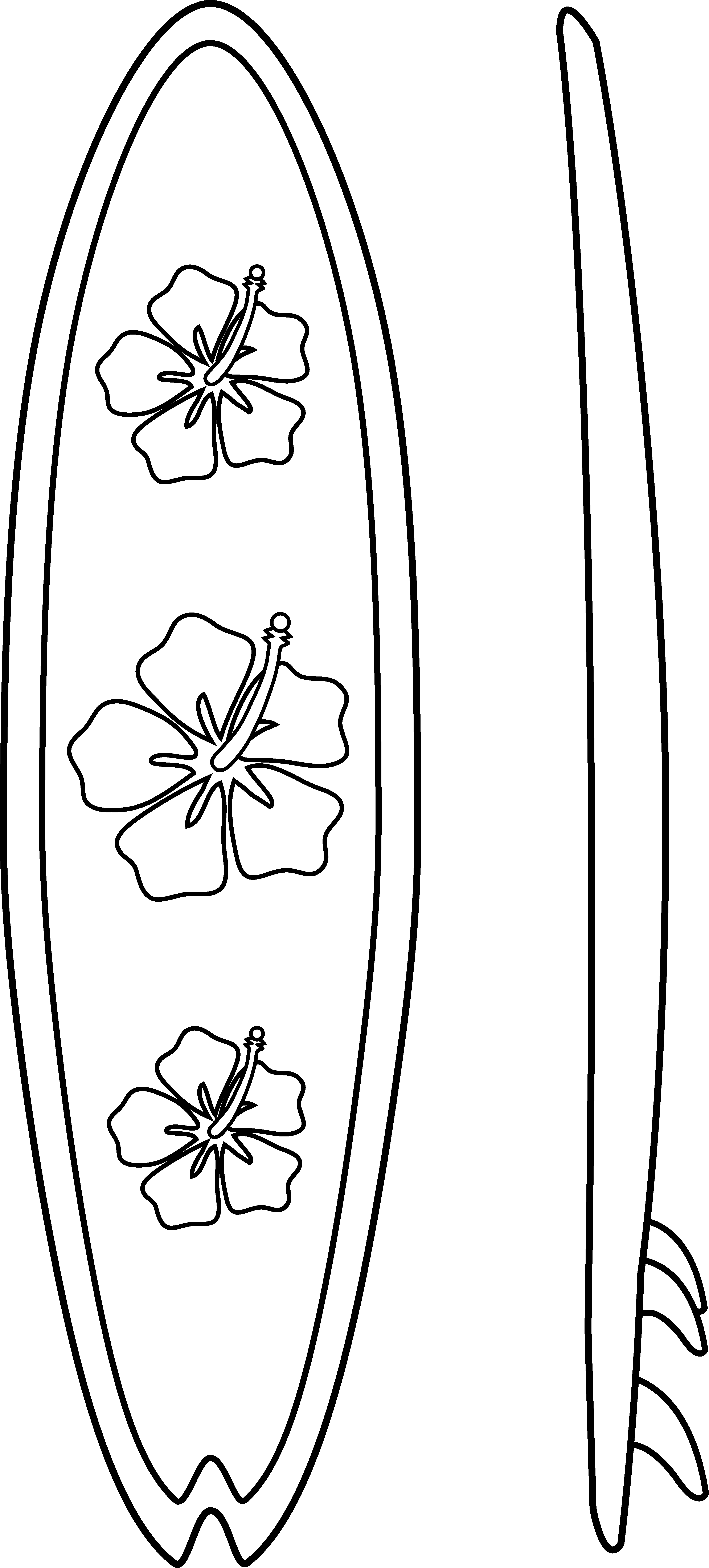 coloring pictures of surfboards surfboards on beach coloring page free printable pictures of coloring surfboards 