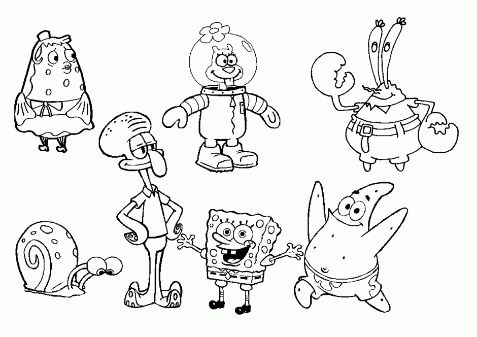 coloring spongebob spongebob characters coloring pages coloring home coloring spongebob 