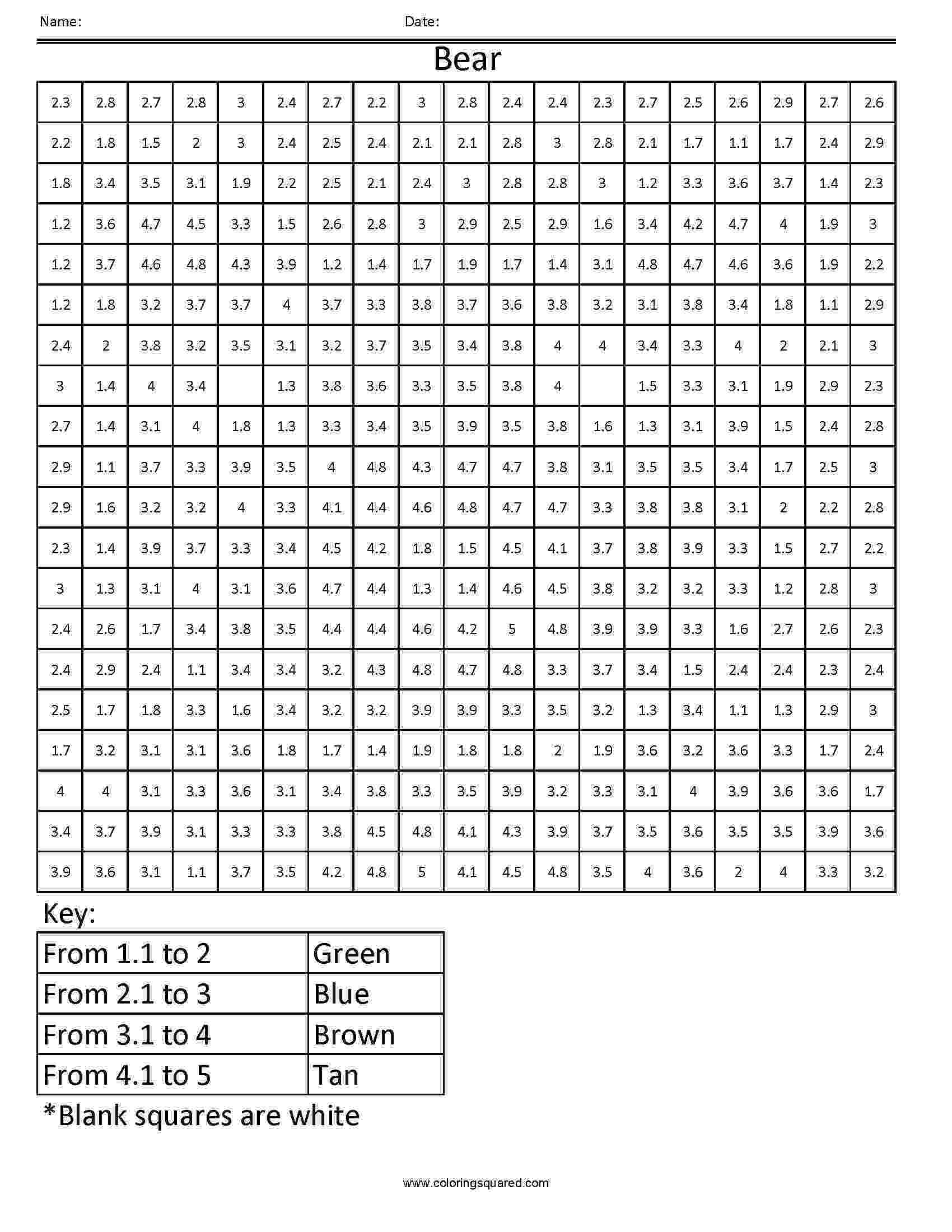 colour by number fractions equivalent fractions coloring pages by colour fractions number 
