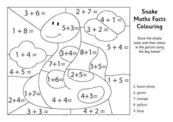 colour by number sums other graphical works mystery math picture for children39s colour by sums number 