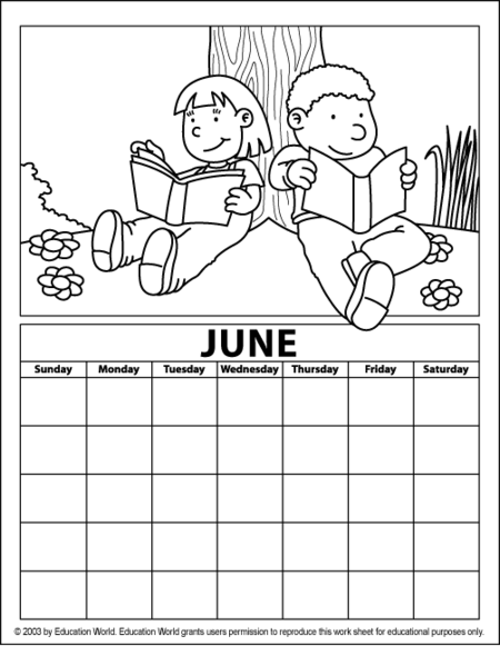 colouring pages for june june coloring calendar education world colouring pages for june 