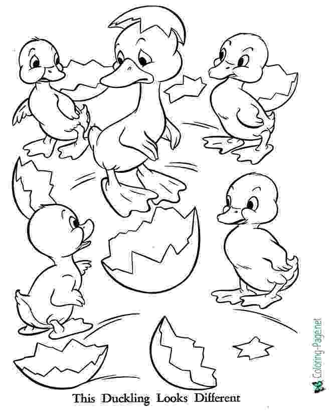 colouring pages for the ugly duckling the ugly duckling coloring pages 01 fairy tales colouring pages ugly the for duckling 