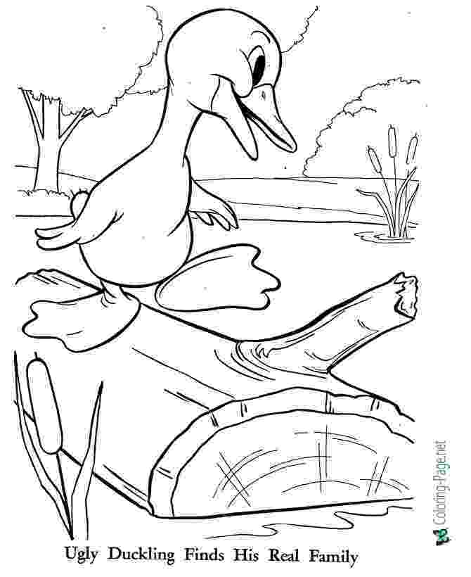 colouring pages for the ugly duckling the ugly duckling coloring pages 02 fairy tales pages duckling colouring for the ugly 