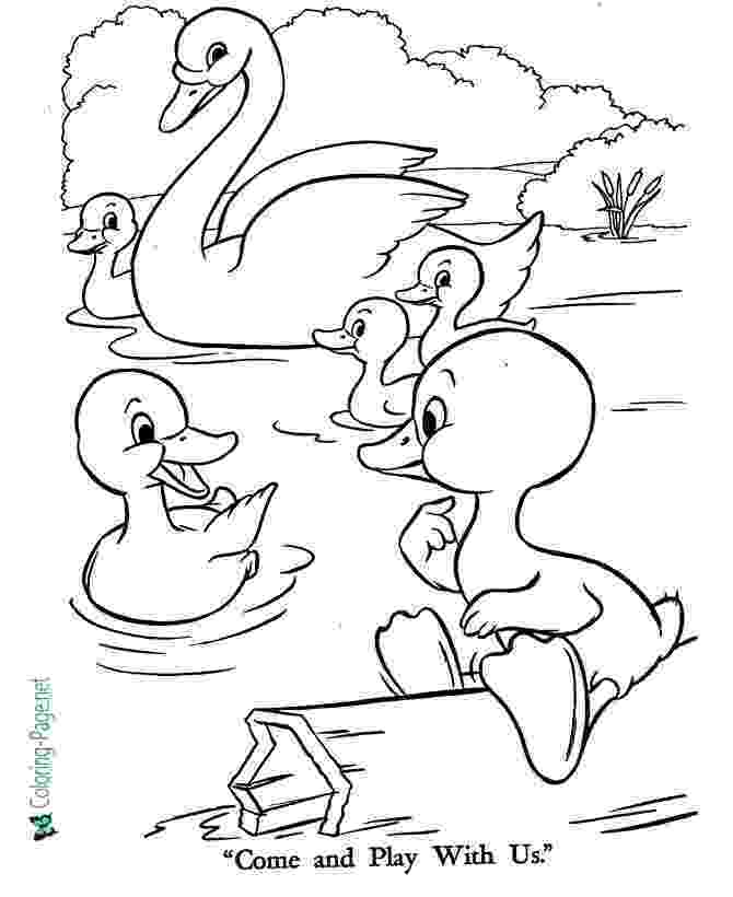 colouring pages for the ugly duckling ugly duckling13 pages colouring the duckling for ugly 