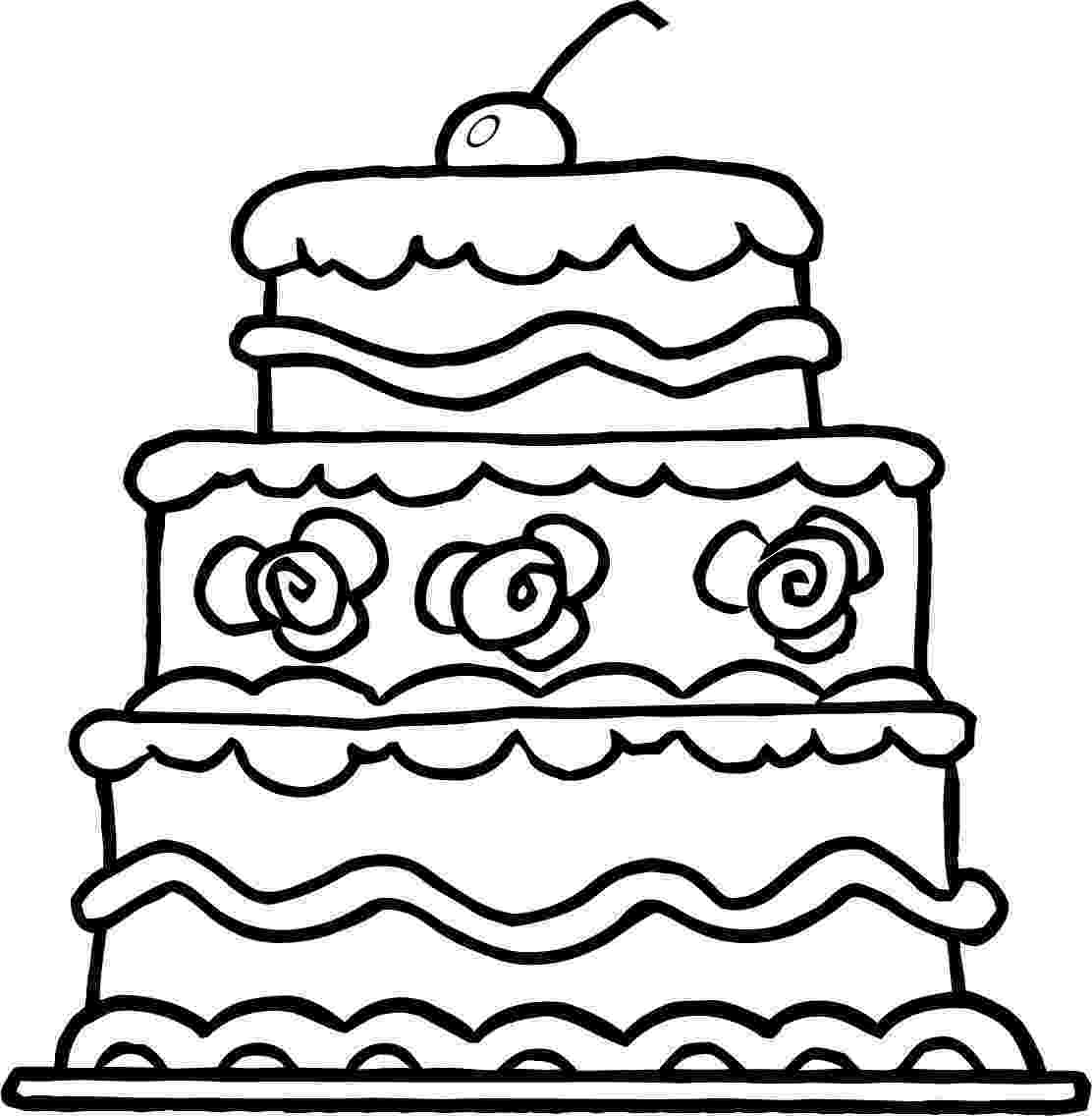 colouring picture cake birthday cake coloring page birthday coloring pages cake picture colouring 