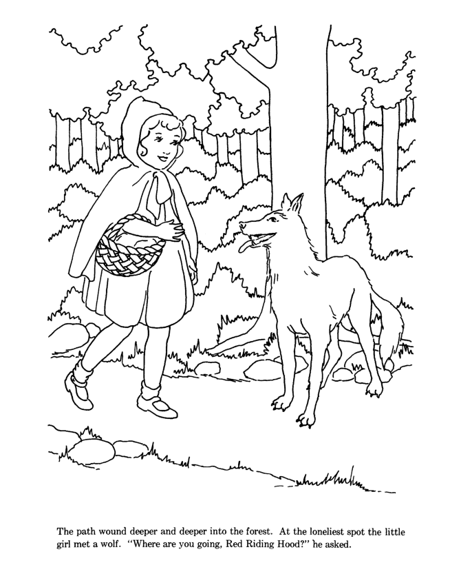 colouring sheet little red riding hood story telling for esl kids little red riding hood sheet colouring hood riding little red 