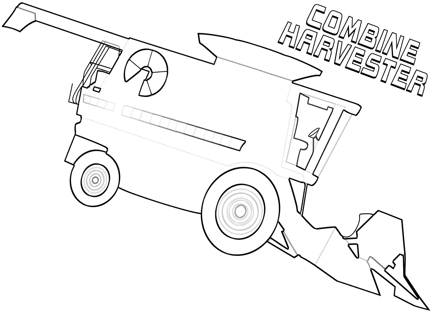 combine harvester colouring pages combine harvester coloring pages coloring pages to colouring pages harvester combine 
