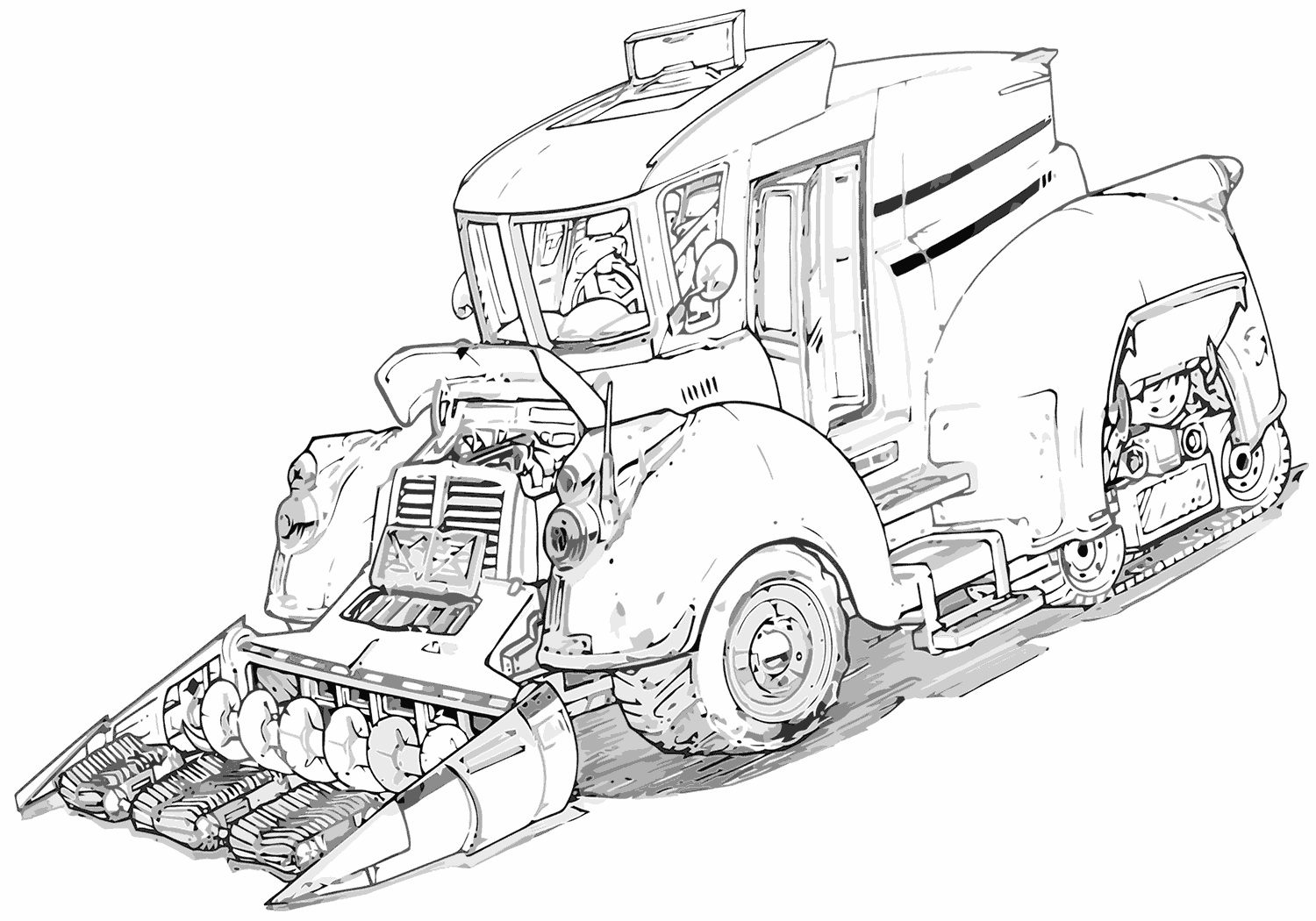 combine harvester colouring pages combine harvester coloring pages coloring pages to combine harvester pages colouring 