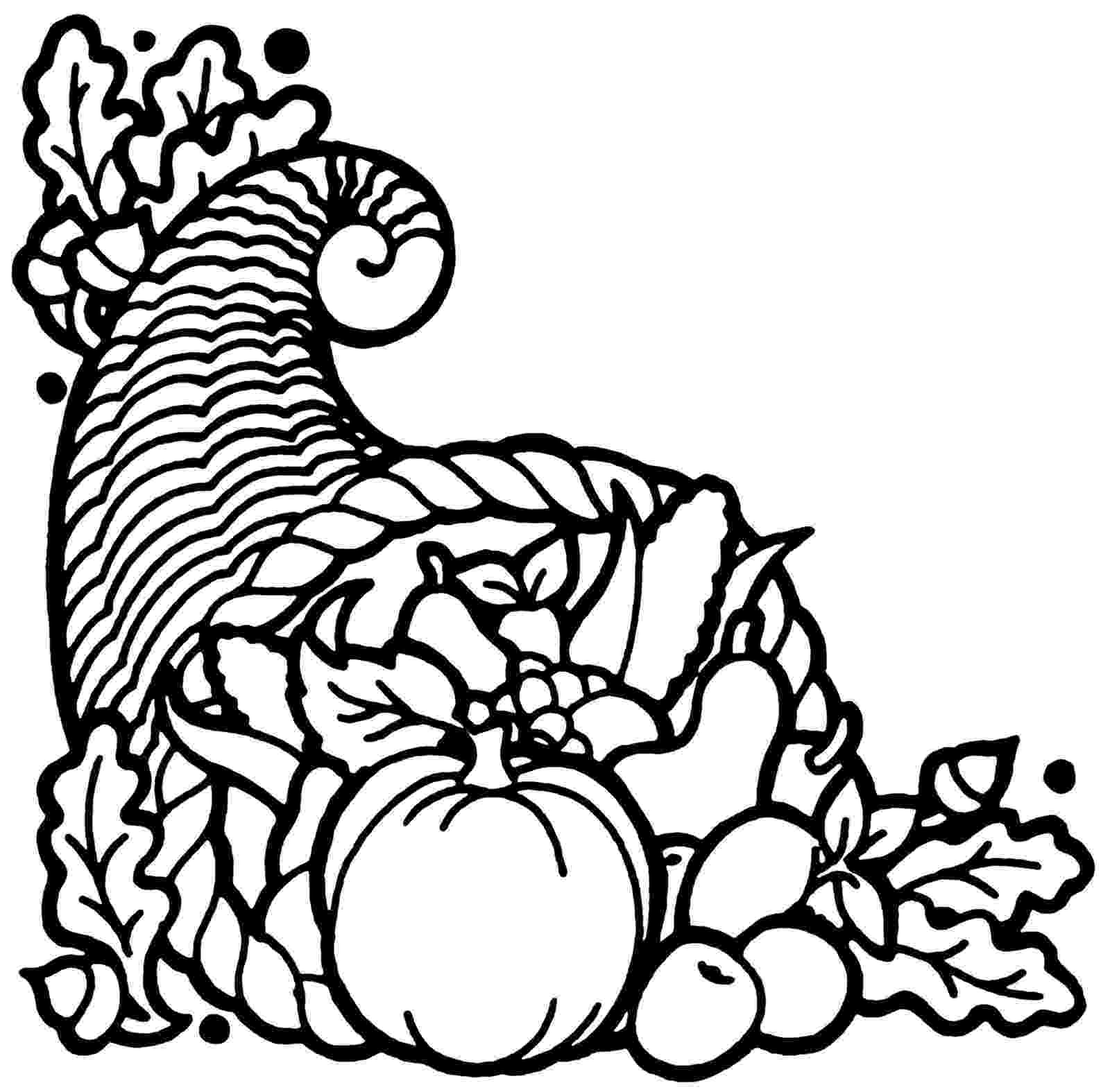 cornucopia coloring pages give your octopus a paintbrush or 8 cut and paste pages coloring cornucopia 