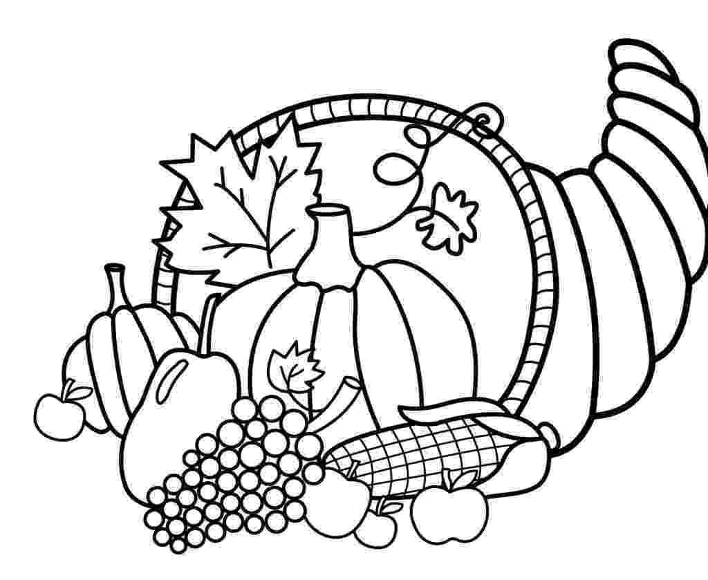cornucopia coloring pages use our free printable designs to keep kids of all ages pages cornucopia coloring 