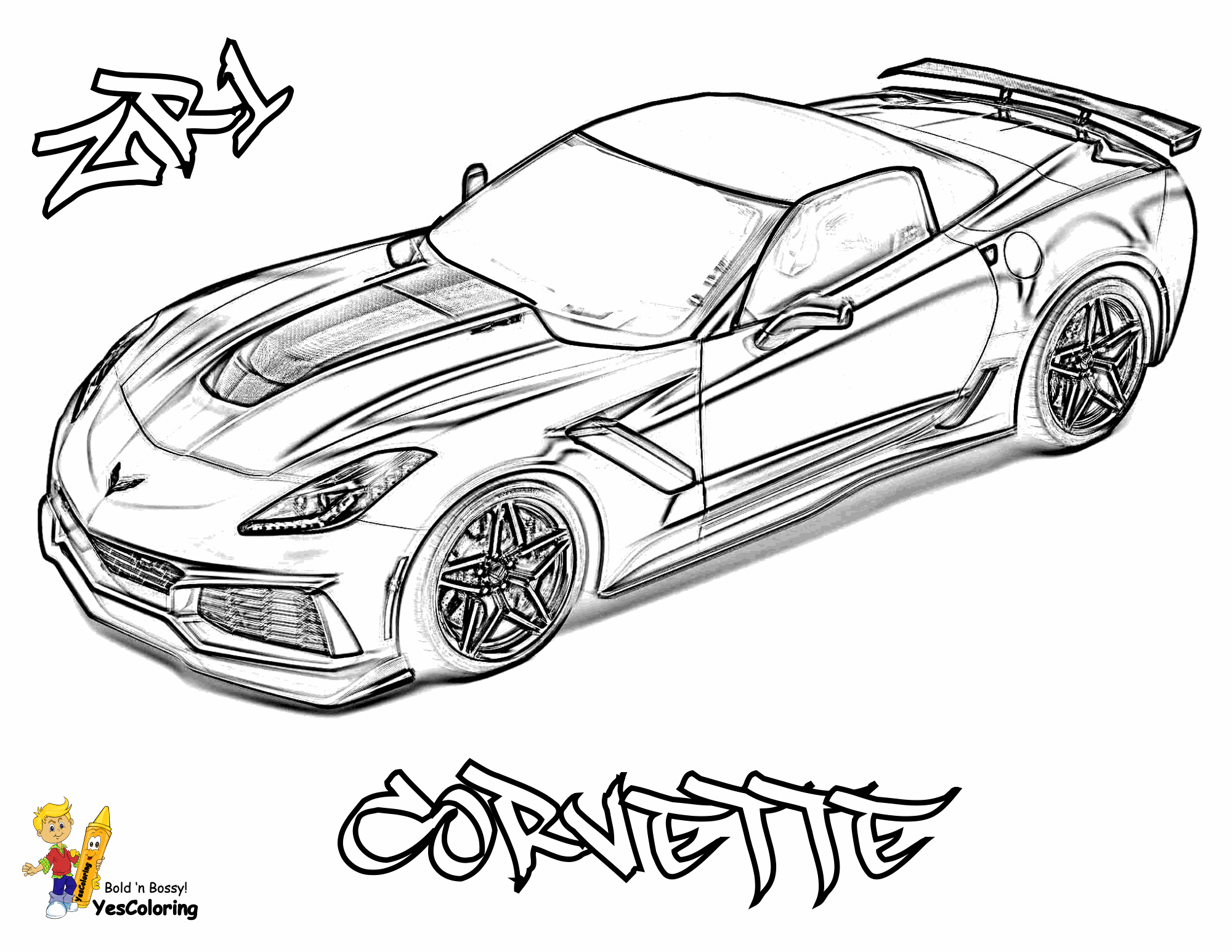 corvette coloring pages corvette c7 coloring page corvette pinterest pages coloring corvette 