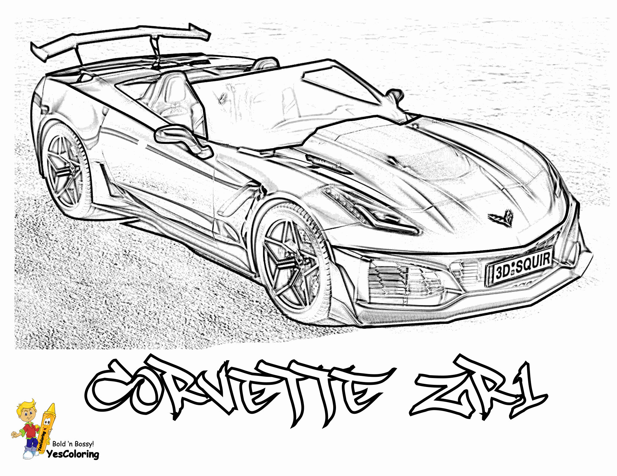 corvette coloring pages red blooded car coloring pages free corvettes cameros pages coloring corvette 