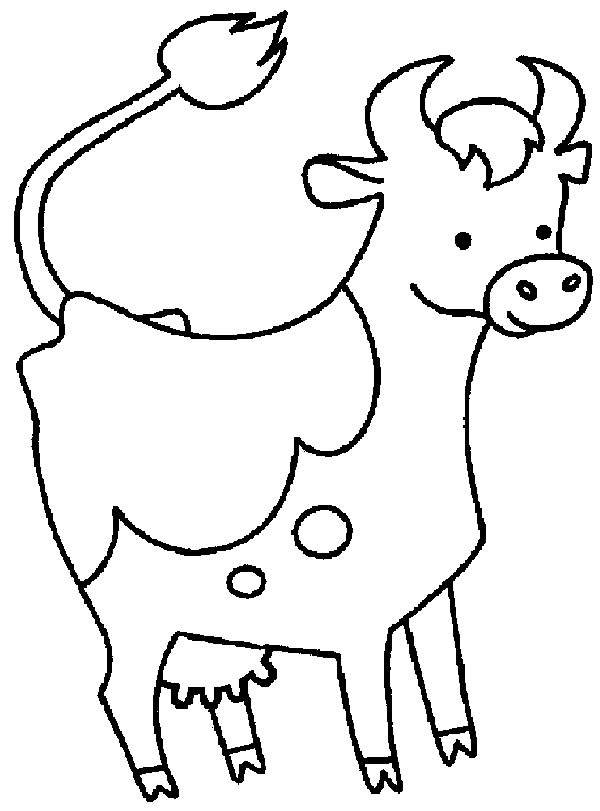 cow colouring sheet cow drawing pictures at getdrawingscom free for colouring cow sheet 