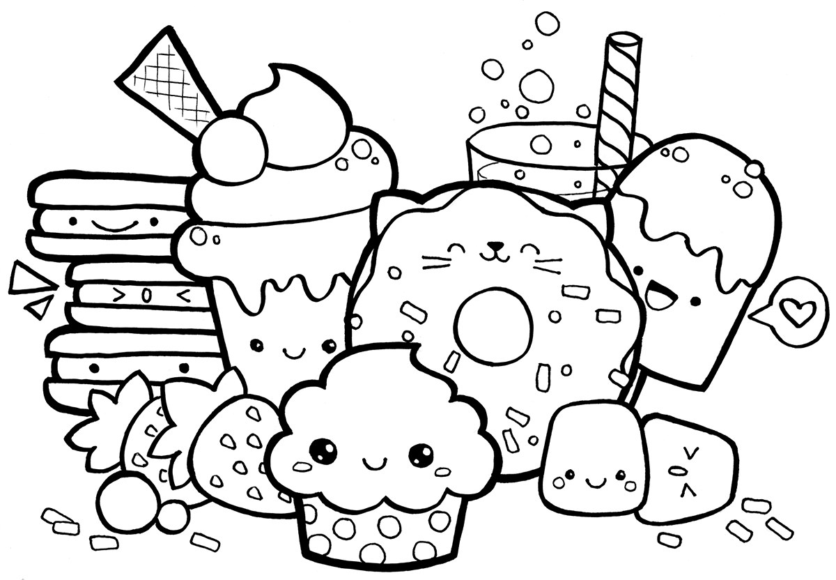 cute coloring pages to print cute chibi coloring pages coloring to print pages cute 