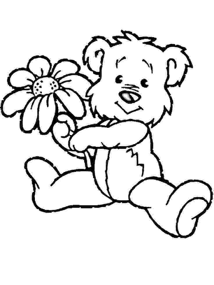 cute flower coloring pages cute baby elephant with flower coloring page free cute coloring pages flower 