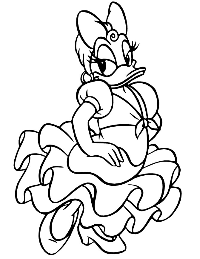 daisy duck template online coloring daisy duck coloring pages duck template daisy 