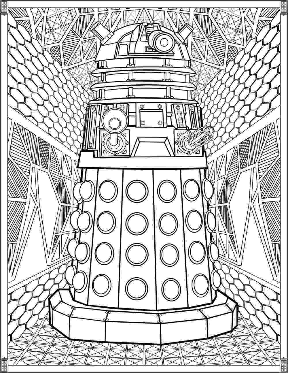 dalek coloring page doctor who wibbly wobbly timey wimey coloring pages dalek coloring page 