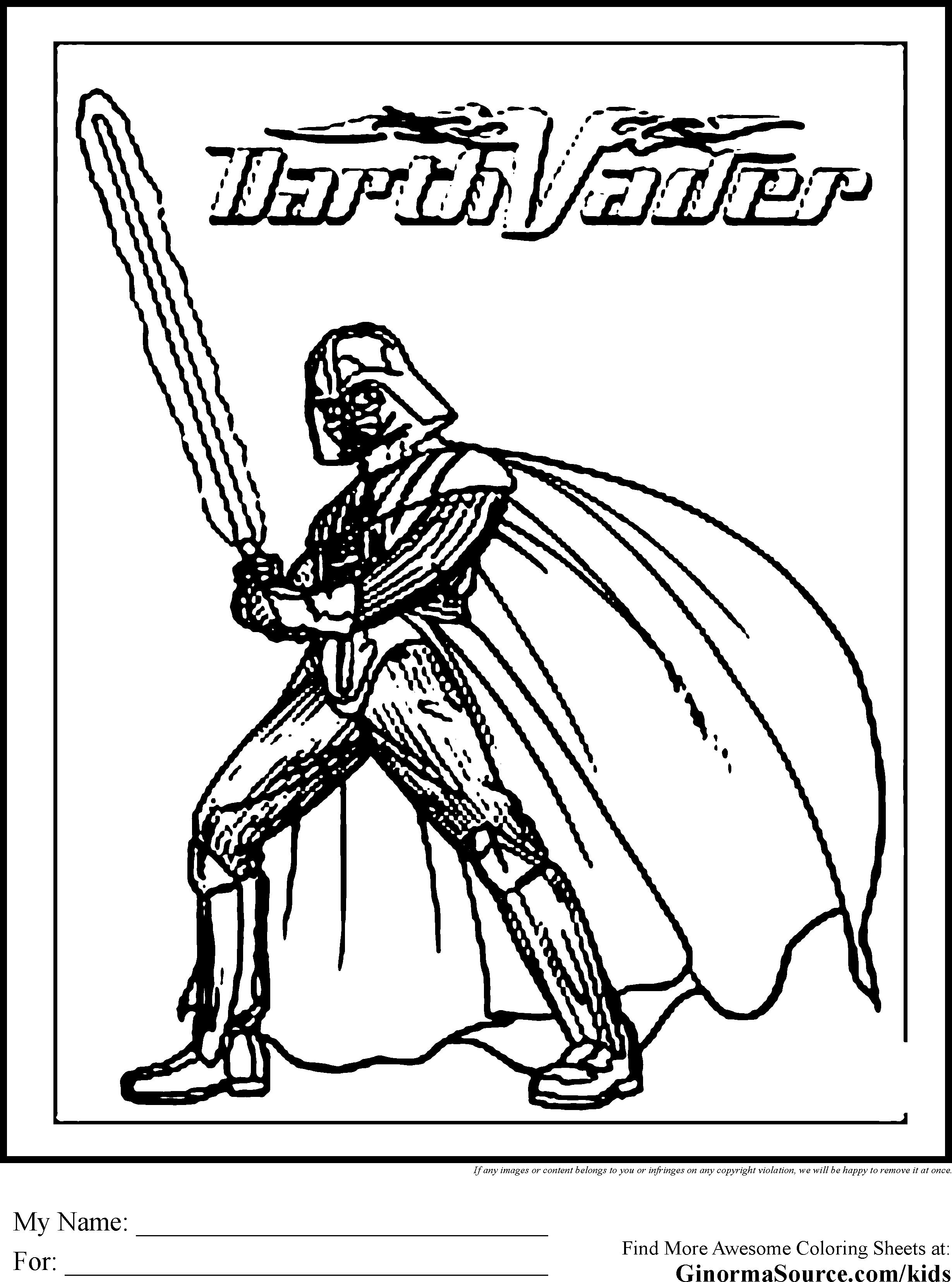 darth vader pictures to color darth vader and laser sword coloring page more star wars color pictures vader darth to 