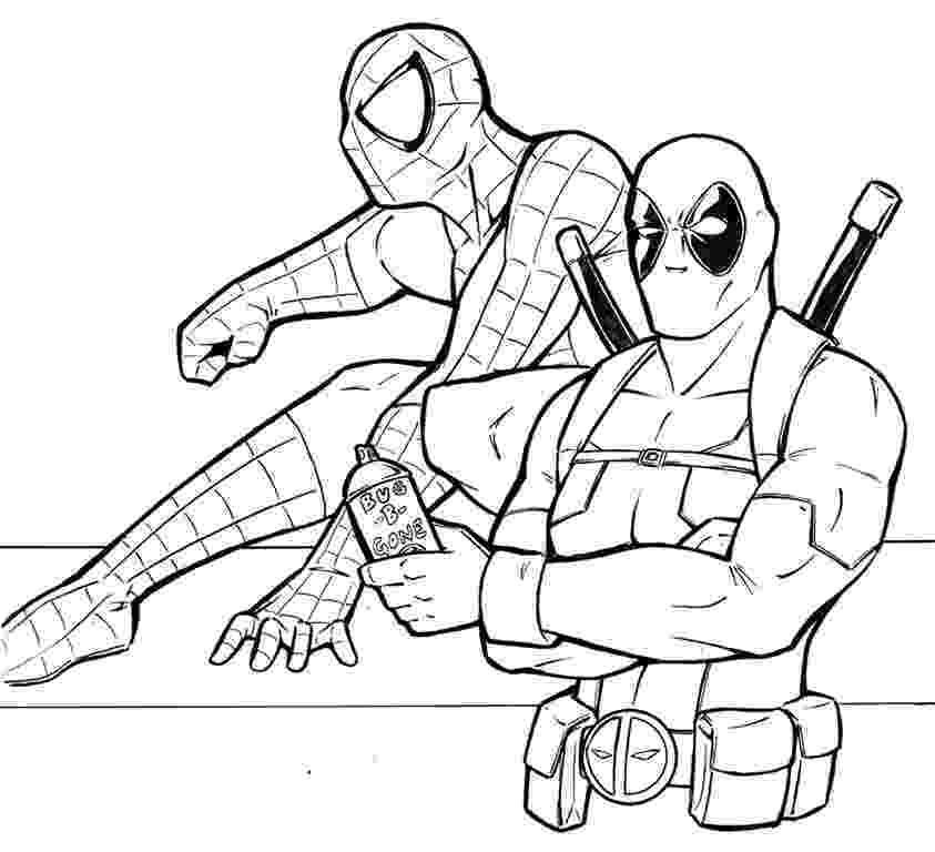 deadpool to color coloring pages for kids free images deadpool free deadpool to color 