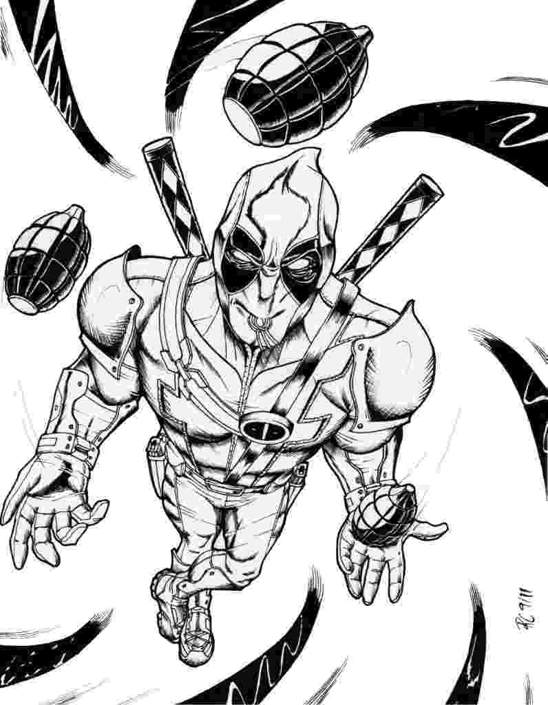 deadpool to color free printable deadpool coloring pages for kids deadpool to color 1 1