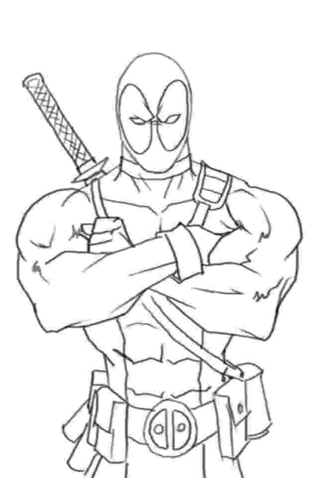 deadpool to color free printable deadpool coloring pages for kids to deadpool color 1 1