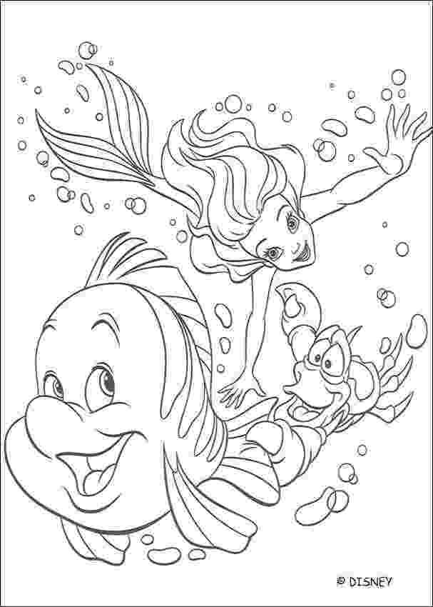 disney little mermaid coloring pages ariel flounder and sebastian coloring pages hellokidscom coloring mermaid disney pages little 