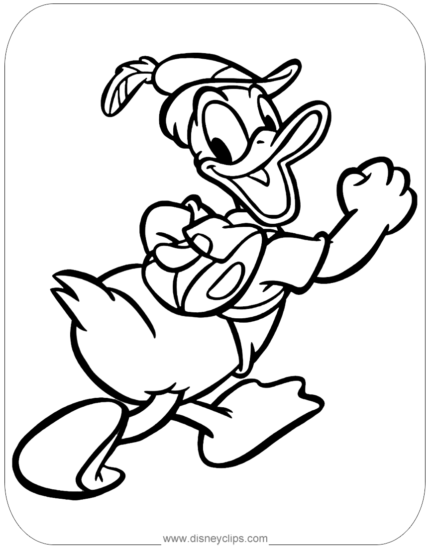 donald duck images for colouring donald duck coloring pages 6 disneyclipscom donald colouring images for duck 