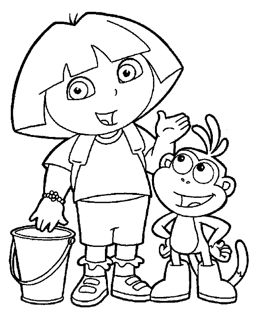 dora colouring page dora coloring pages diego coloring pages colouring dora page 