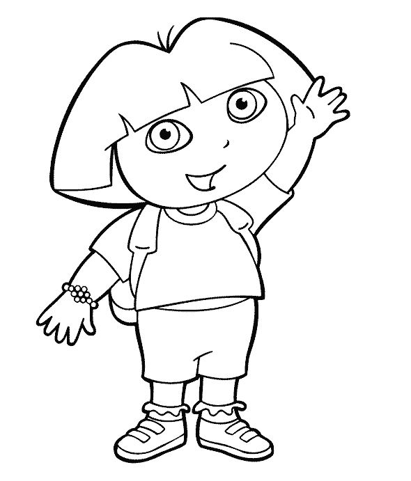 dora the explorer coloring pages free dora the explorer coloring pages team colors free pages coloring explorer dora the 