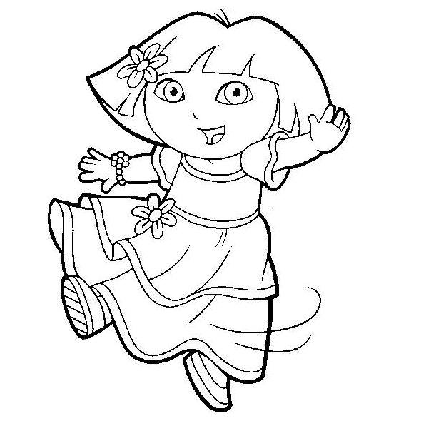 dora the explorer coloring pages free free printable dora the explorer coloring pages for kids coloring explorer the free pages dora 