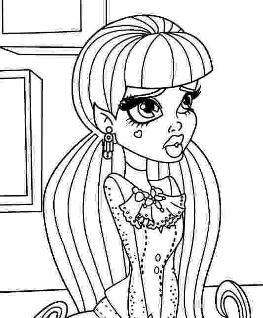draculaura coloring pages draculaura monster high coloring page monster high doll draculaura pages coloring 