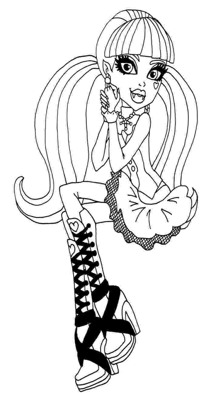 draculaura coloring pages monster high draculaura coloring page free printable draculaura coloring pages 