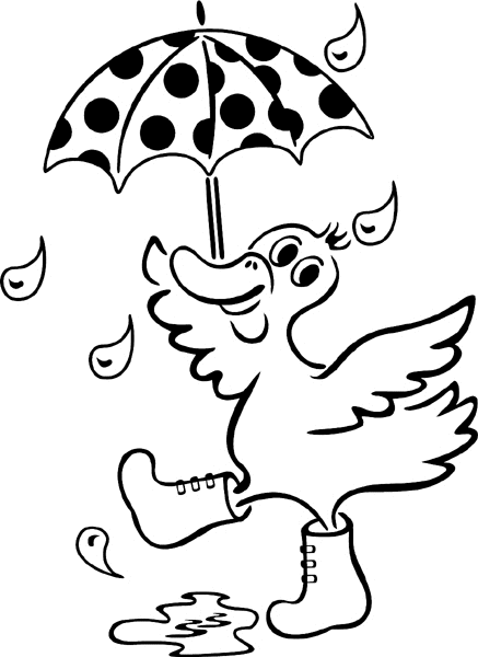 duck with umbrella ducks coloring pages free coloring pages duck umbrella with 