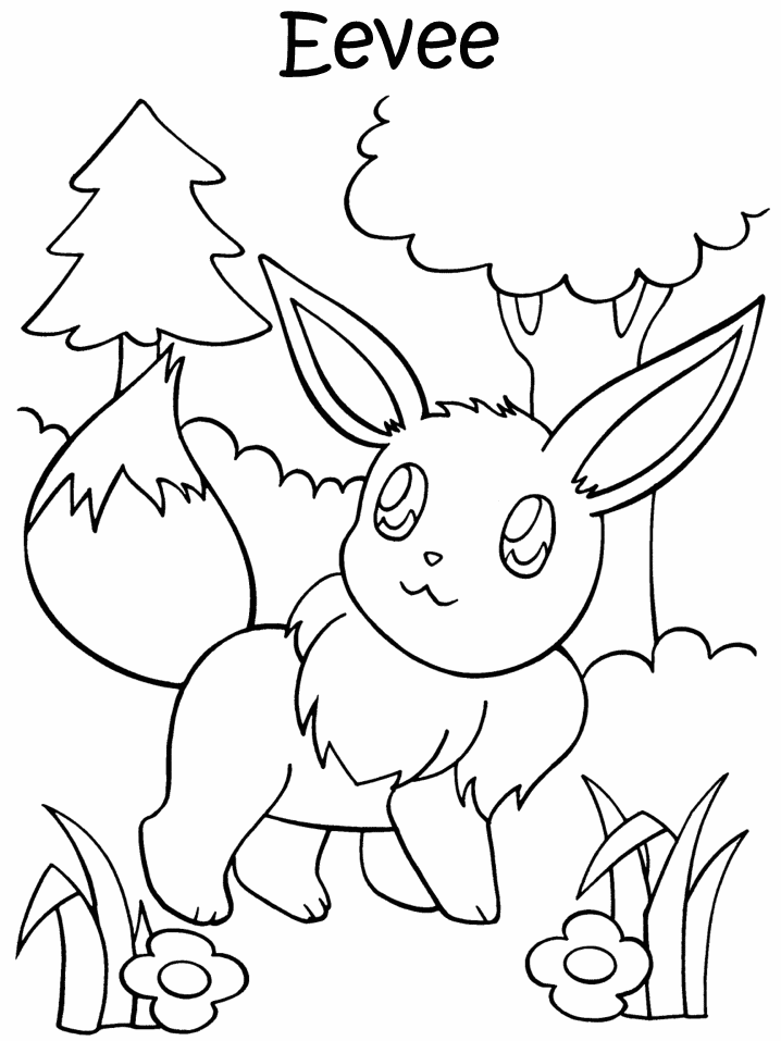 eevee coloring pages coloring pages pokemon coloring pages collections 2011 pages eevee coloring 