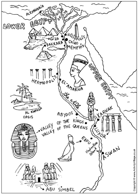 egypt coloring map ancient egypt coloring pages social studies pinterest coloring map egypt 