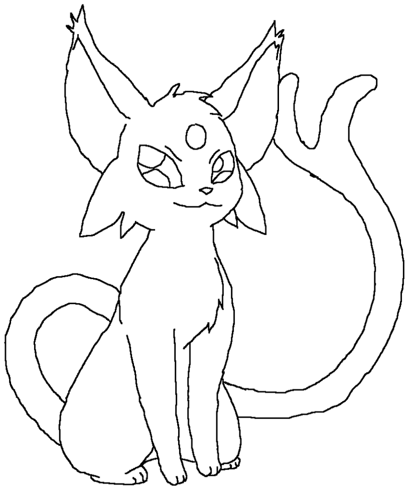 espeon coloring pages espeon mspaint lineart by xerox345 on deviantart pages coloring espeon 
