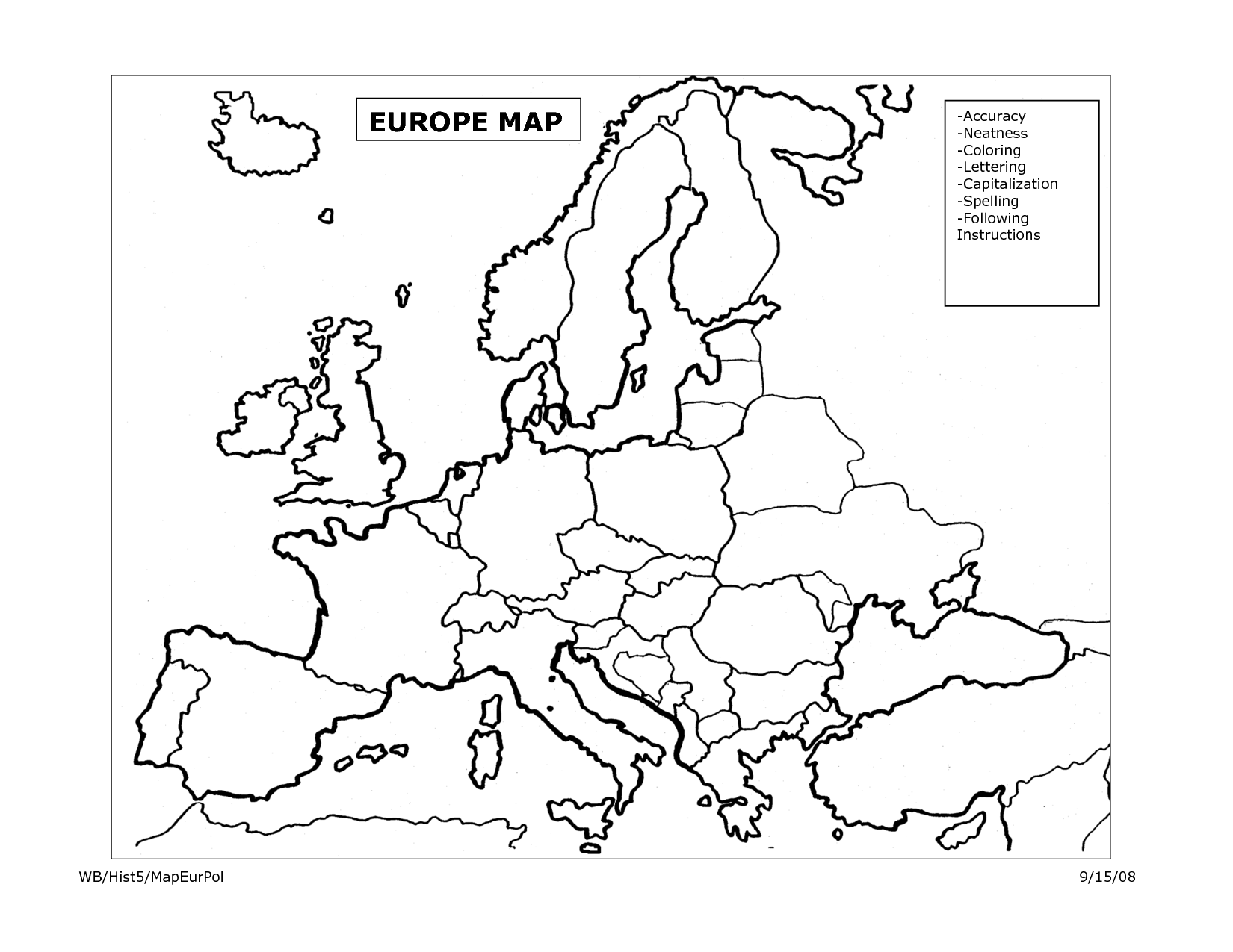 europe coloring map map of europe coloring page travelquazcom map coloring europe 