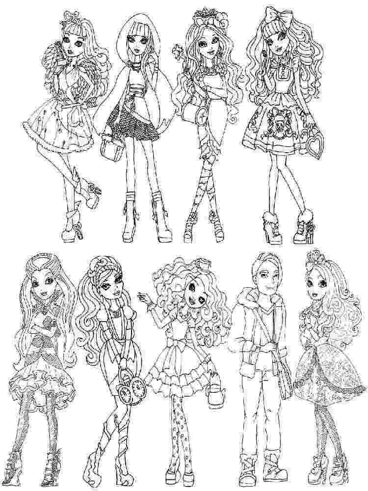 ever after high coloring book free printable ever after high coloring pages briar book high ever after coloring 